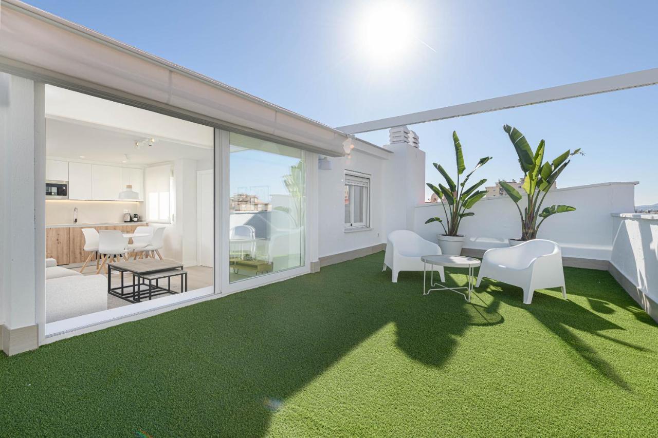 Wintowinrentals Exclusivo Atico Cerca De La Playa. Málaga Exteriör bild